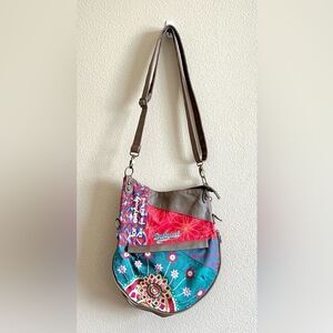 Desigual Boho Patchwork Crossbody Bag